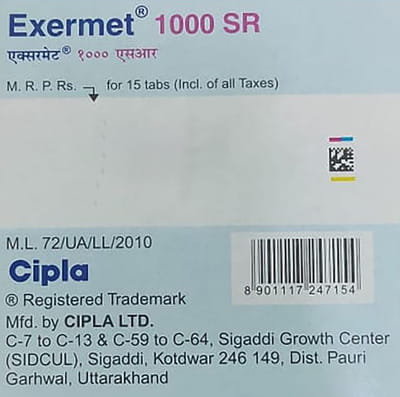 Exermet 1000mg Sr Strip Of 15 Tablets
