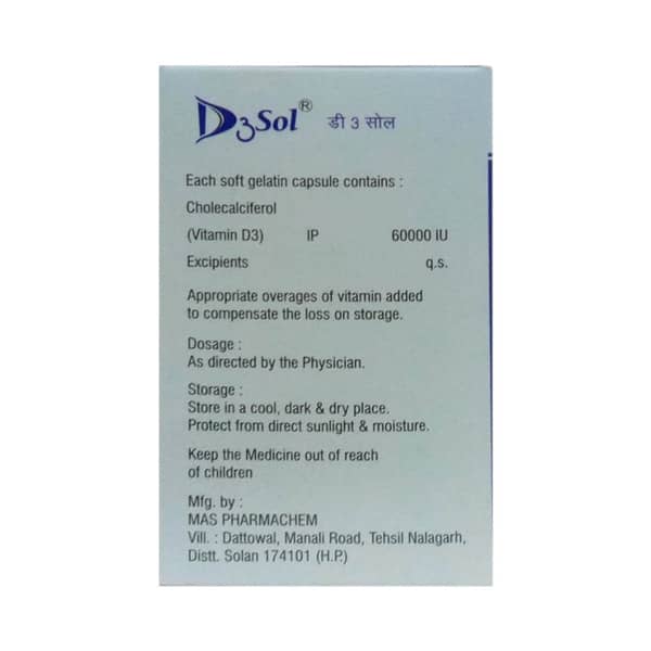 D3sol Strip Of 4 Capsules