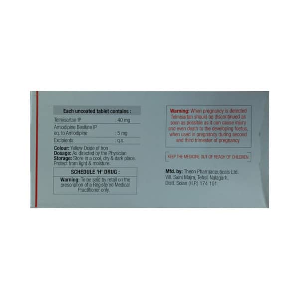 Telmijub Am 40mg Strip Of 15 Tablets