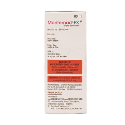Montemac Fx Plus Bottle Of 60ml Suspension