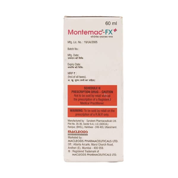 Montemac Fx Plus Bottle Of 60ml Suspension