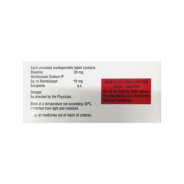 Bilasure M Odt Strip Of 10 Tablets