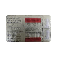 Brivazen Sr 100 MG Tablet (10): Uses, Side Effects, Price & Dosage ...