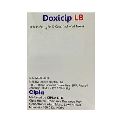 Doxicip Lb Strip Of 10 Capsules