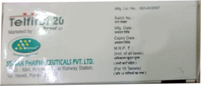 Telfirst 20mg Strip Of 15 Tablets