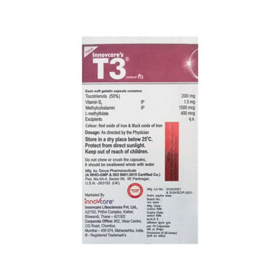 New T3 Strip Of 10 Softgel Capsules
