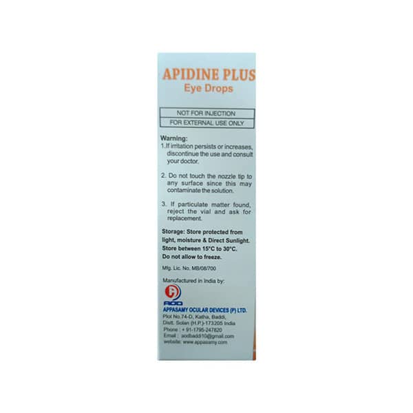 Apidine Plus Bottle Of 5ml Eye Drops