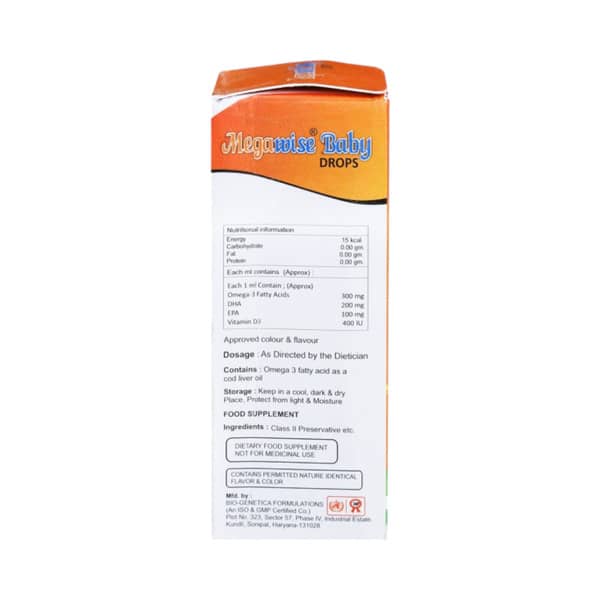 Megawise Baby Mango Flavour Drops 30Ml