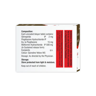 Glipride Mp 2mg Strip Of 10 Tablets