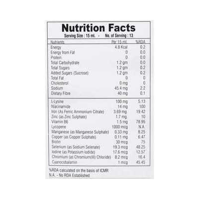 D D Fix Bottle Of 200ml Syrup