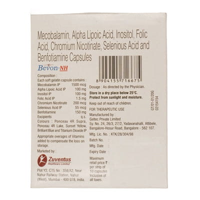Bevon Nh Strip Of 10 Softgel Capsules