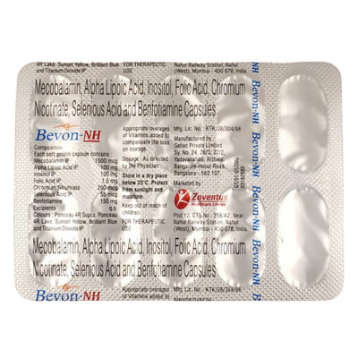 Bevon Nh Strip Of 10 Softgel Capsules
