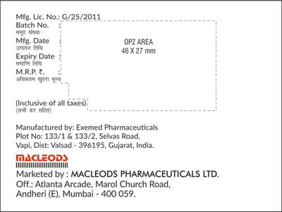 Dapamac V 5/100mg Strip Of 10 Tablets