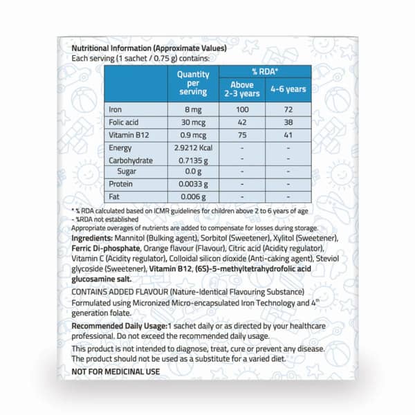 Tasiron Tangy Orange Flavour Sachet Of 0.75Gm Oral Powder (Pack Of 15)