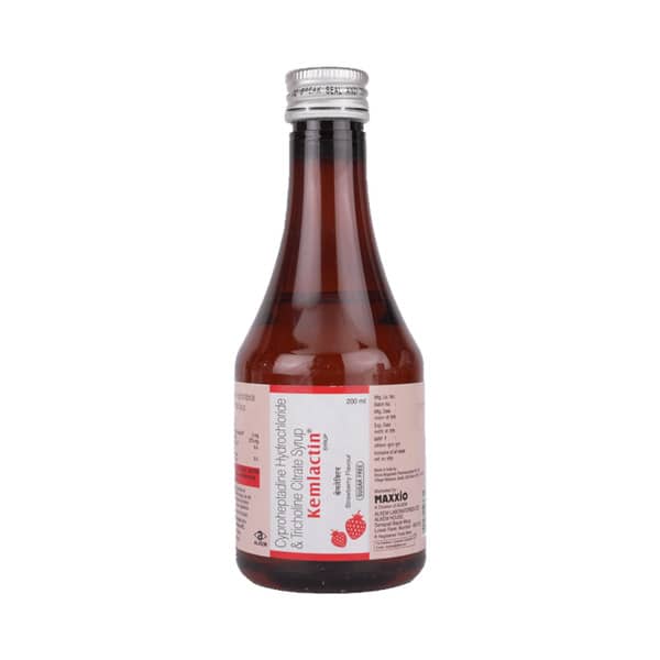 Kemlactin Strawberry Flavour Sugar Free Bottle Of 200ml Syrup