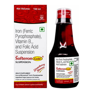 New Softeron Gold Strawberry Flavour Bottle Of 150Ml Suspension