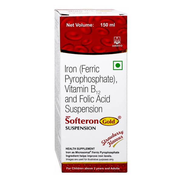 New Softeron Gold Strawberry Flavour Bottle Of 150Ml Suspension
