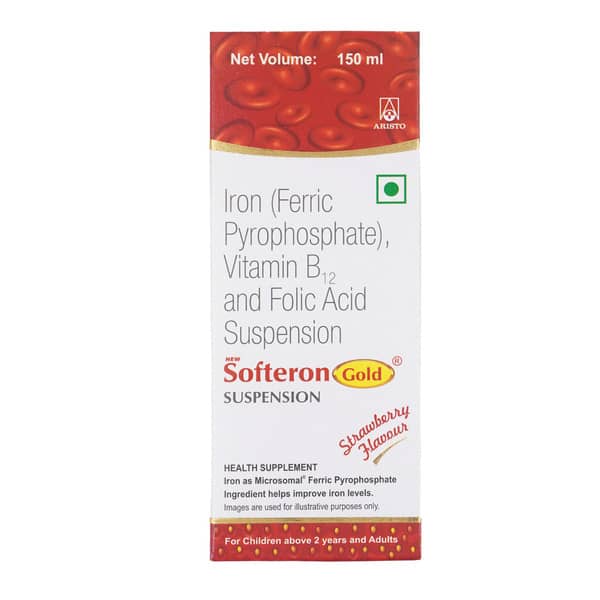 New Softeron Gold Strawberry Flavour Bottle Of 150Ml Suspension