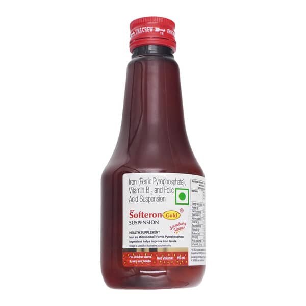 New Softeron Gold Strawberry Flavour Bottle Of 150Ml Suspension