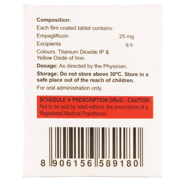 Empasmart 25Mg Strip Of 10 Tablets