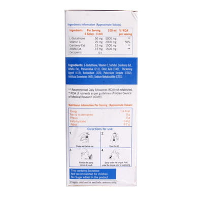 Gluteq Bottle Of 60ml Intra Oral Spray