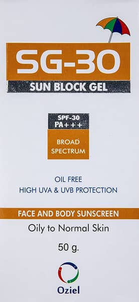 Sg 30 Sun Block Tube Of 50gm Gel
