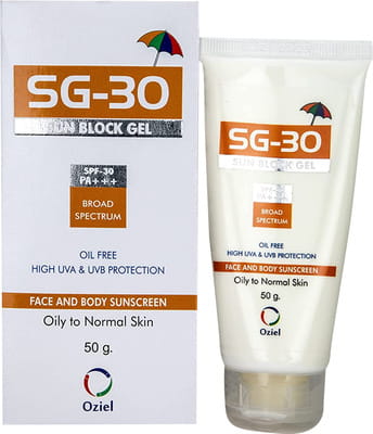 Sg 30 Sun Block Tube Of 50gm Gel