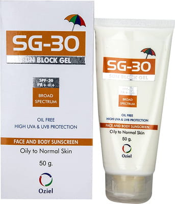 Sg 30 Sun Block Tube Of 50gm Gel