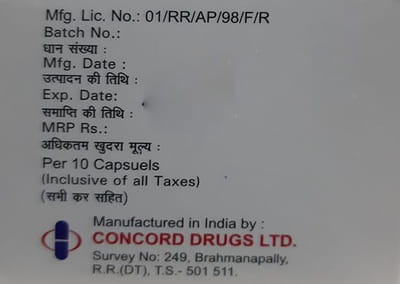 Doxycon Lb Strip Of 10 Capsules