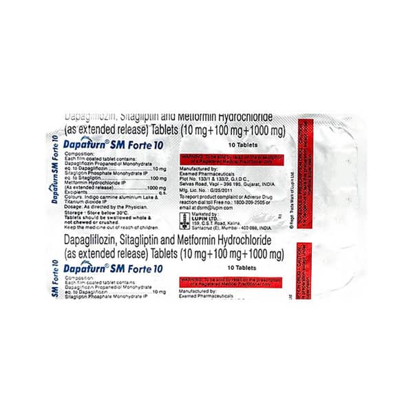Dapaturn Sm Forte 10mg Strip Of 10 Tablets