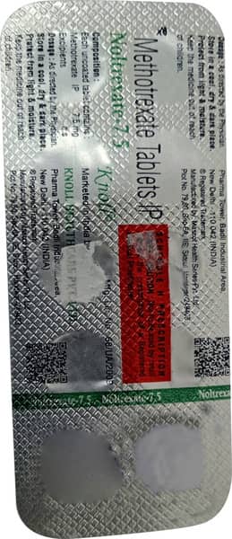Noltrexate 7.5Mg Strip Of 10 Tablets