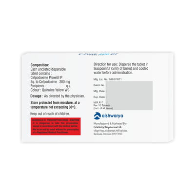 C Fonir 200mg Dt Strip Of 10 Tablets