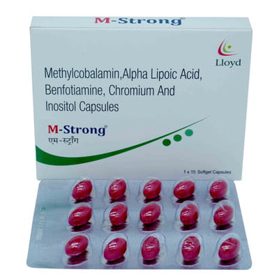 M Strong Strip Of 15 Softgel Capsules