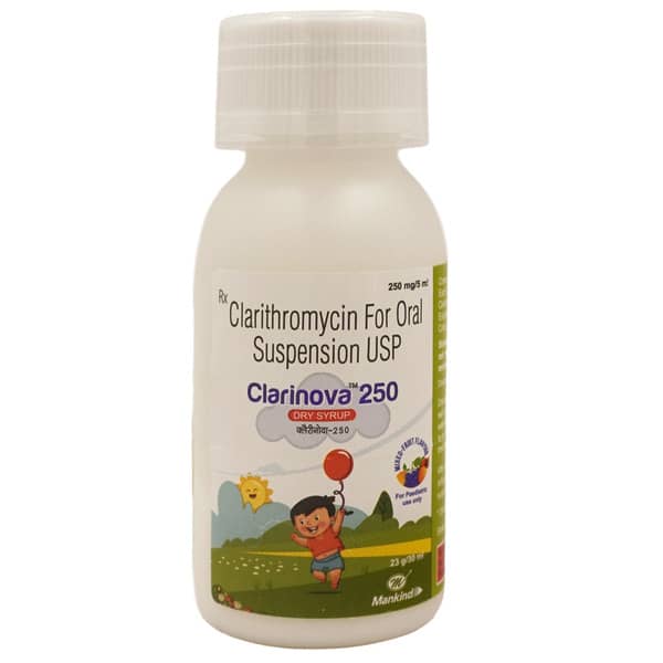 Clarinova 250mg Mixed Fruit Flavour Bottle Of 30ml Dry Syrup
