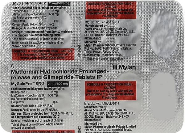 Mygainpro Sr 2mg Strip Of 10 Tablets