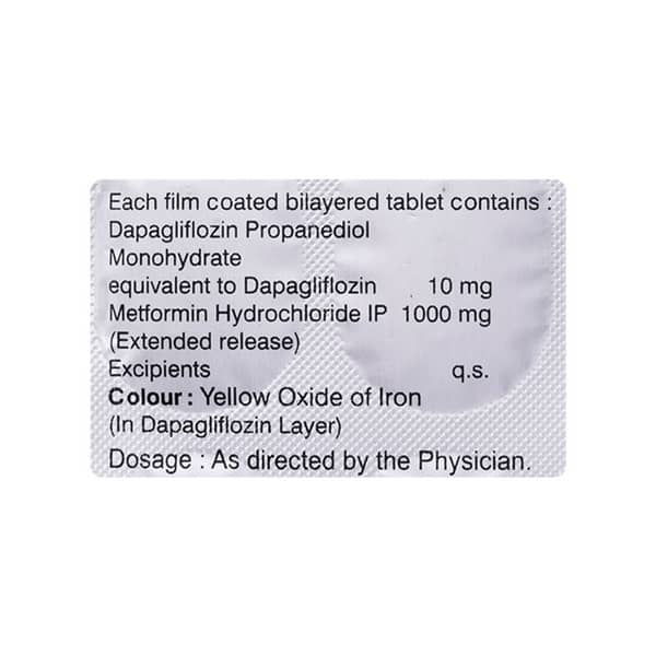 Dapagold M 10/1000mg Strip Of 15 Tablets