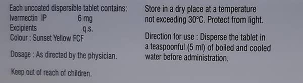 Iverhope 6mg Strip Of 10 Tablets