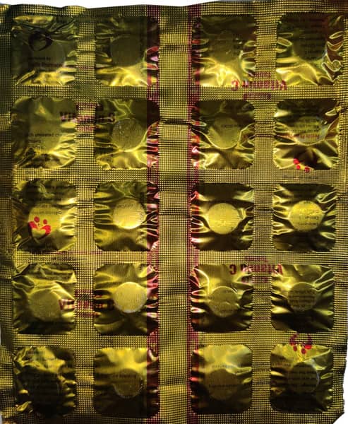 Peelife Vitamin C Orange Flavour Sugar Free Strip Of 20 Tablets