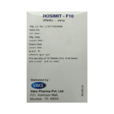 Rosimit F 10mg Strip Of 15 Tablets