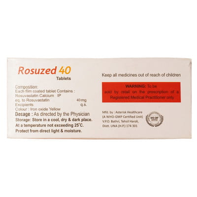 Rosuzed 40mg Strip Of 10 Tablets