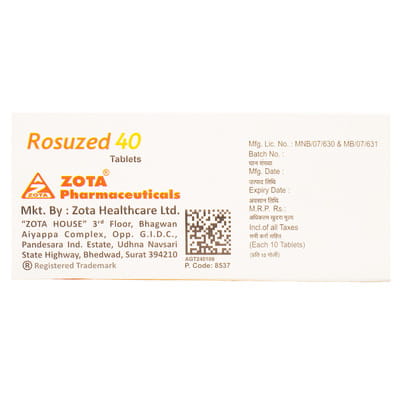 Rosuzed 40mg Strip Of 10 Tablets