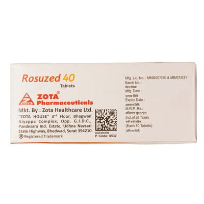 Rosuzed 40mg Strip Of 10 Tablets