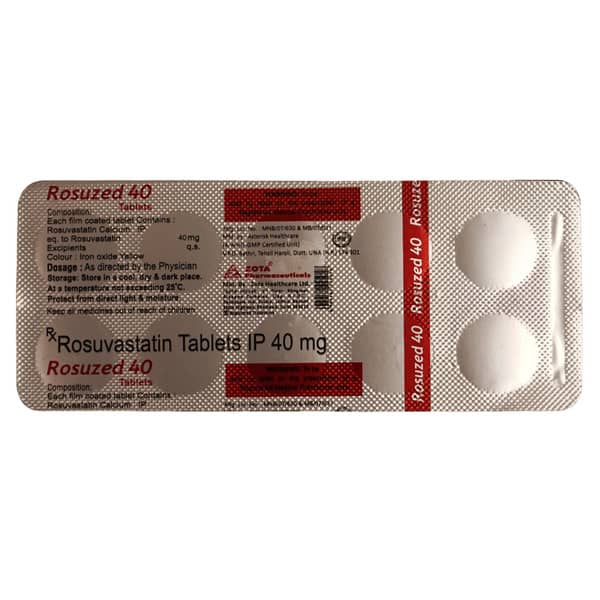 Rosuzed 40mg Strip Of 10 Tablets