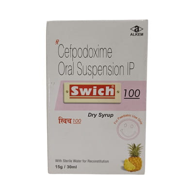 Swich 100mg Pineapple Flavour Bottle Of 30ml Dry Syrup