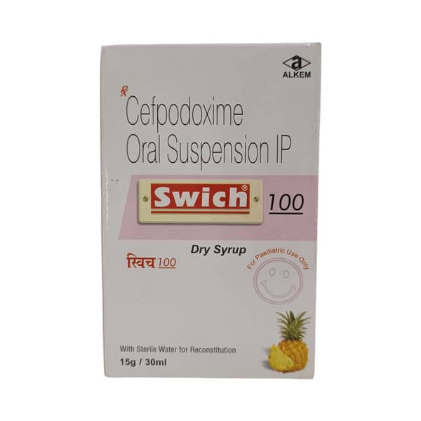 Swich 100mg Pineapple Flavour Bottle Of 30ml Dry Syrup