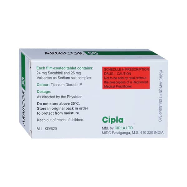 Arnicor 50mg Strip Of 14 Tablets