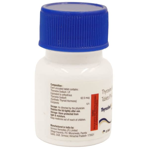 Thyroxinol 62.5Mcg Bottle Of 120 Tablets