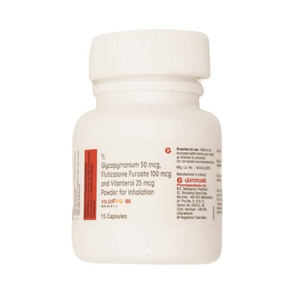 Vilor Fg 100mcg Bottle Of 15 Inhalation Capsules