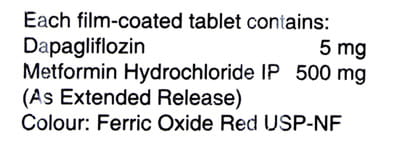 Dapavel M 5/500mg Strip Of 10 Tablets