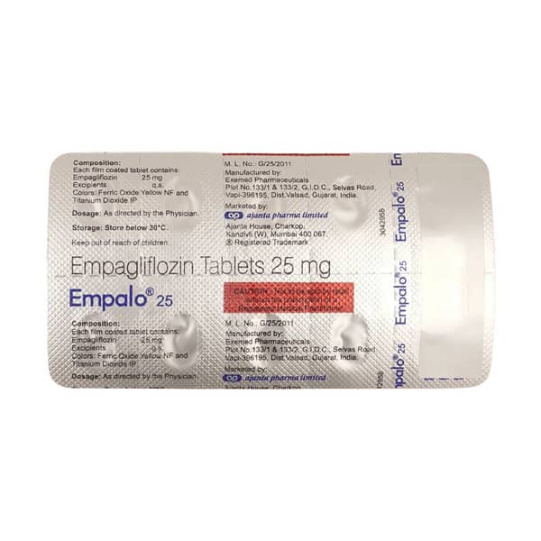 Empalo 25mg Strip Of 10 Tablets